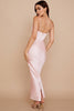 House of CB - Charmaine Blush Pink Corset Maxi Dress - Rent Club