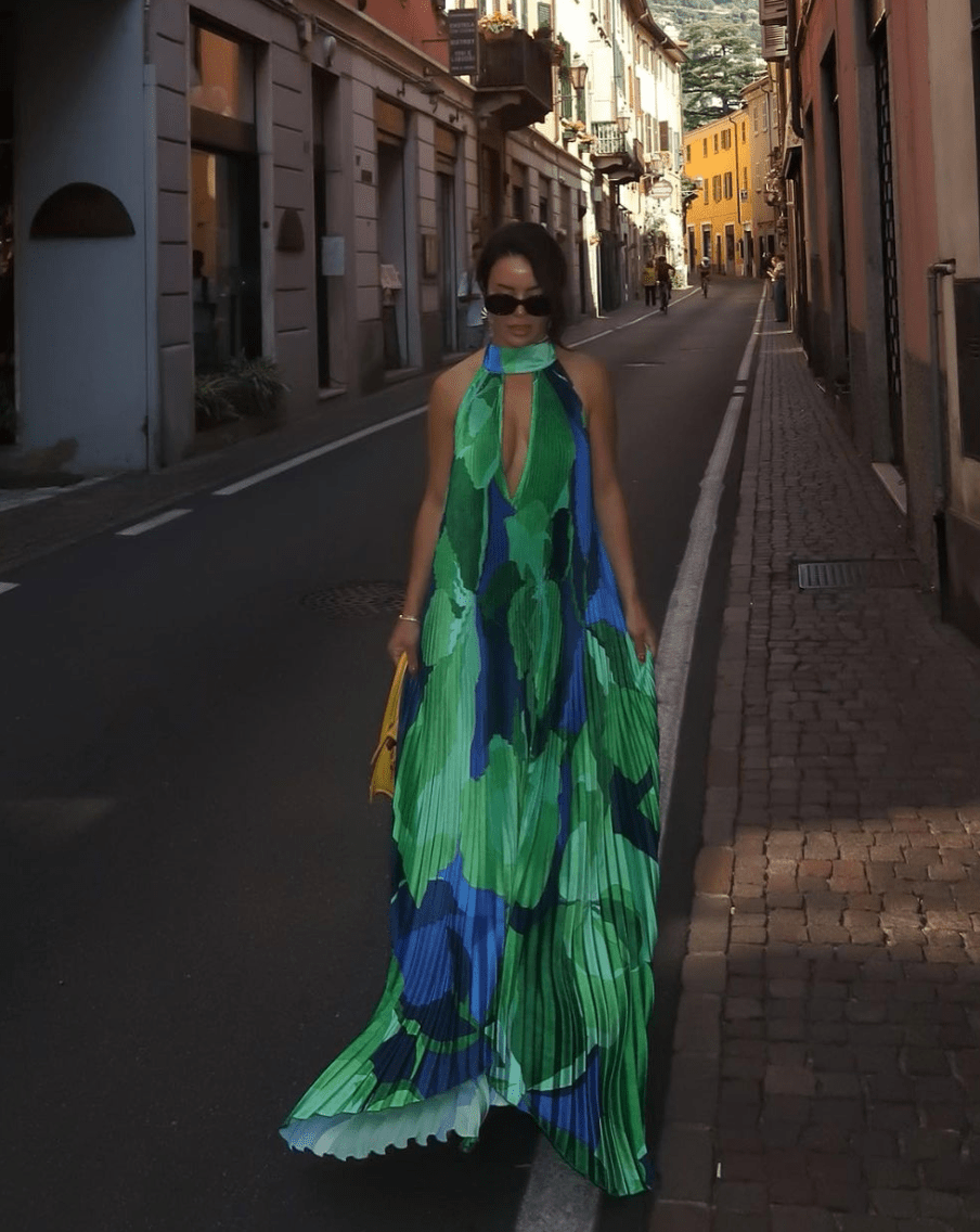 L'idee Woman - Opera Gown in Capri Green - Rent Club