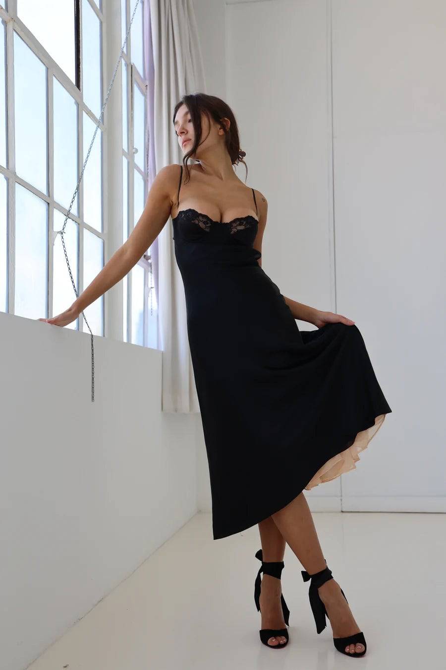 Mirror Palais - Ballet Dress in Noir - Rent Club