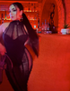 Roberta Einer - Long Angel Bodycon Black Dress - Rent Club